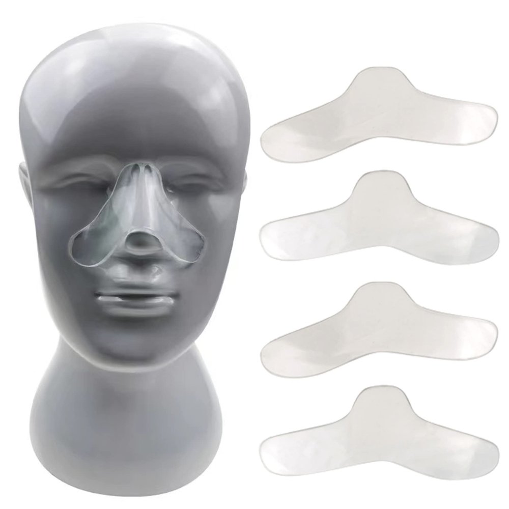 BEAHING 5Pcs Nasal Pad for CPAP Mask Silicone Gel Safe Soft Nose Pads Reduce Red Marks Nose Pads for Face Guard, CPAP Nose Protector