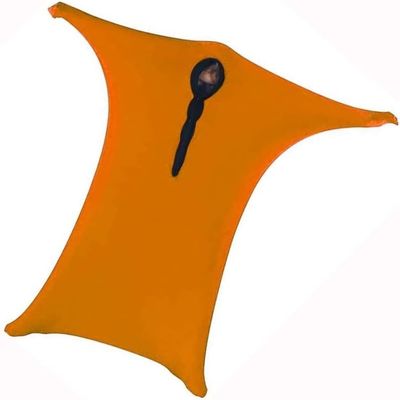 Special Supplies Sensory Body Sock Full Body Wrap to Relieve Stress Stretchy Breathable Cozy Sack for Children with Processing Disorderthe(Orange,L)
