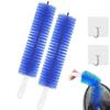 2Pcs Flexible Fan Dusting Brush,Bendable Multi Purpose Crevice Brush,Microfiber Dust Collector,Electric Fan Dust Brush Cleaner,Non-disassembly Cleaning (Blue) view 1