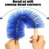 2Pcs Flexible Fan Dusting Brush,Bendable Multi Purpose Crevice Brush,Microfiber Dust Collector,Electric Fan Dust Brush Cleaner,Non-disassembly Cleaning (Blue) view 4