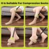 Compression Sock Aid Device for Removing SocksSock Assistant,Shoe Horn Long Handle,2 in 1 Adjustable Aluminum Tube 16"-27" Independent Living Aids for Seniors,Elderly, Disabled Men and Women1 Pack view 4