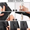 10pcs Zip Puller with Pull Rope Fix Zip Puller Slider Repair Replacement KitBackpack Pack Straps AccessoriesSuitable for Zipper Replacement of Clothing BagsGolden view 3