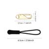 10pcs Zip Puller with Pull Rope Fix Zip Puller Slider Repair Replacement KitBackpack Pack Straps AccessoriesSuitable for Zipper Replacement of Clothing BagsGolden view 4