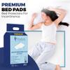 100 x Premium Incontinence Bed Pads 90x90 cm | Incontinence Bed Sheets | Provides Soft Feel | Disposable Bed Mats for Incontinence | Bed Protectors Kids | Maternity Bed Mats | view 2
