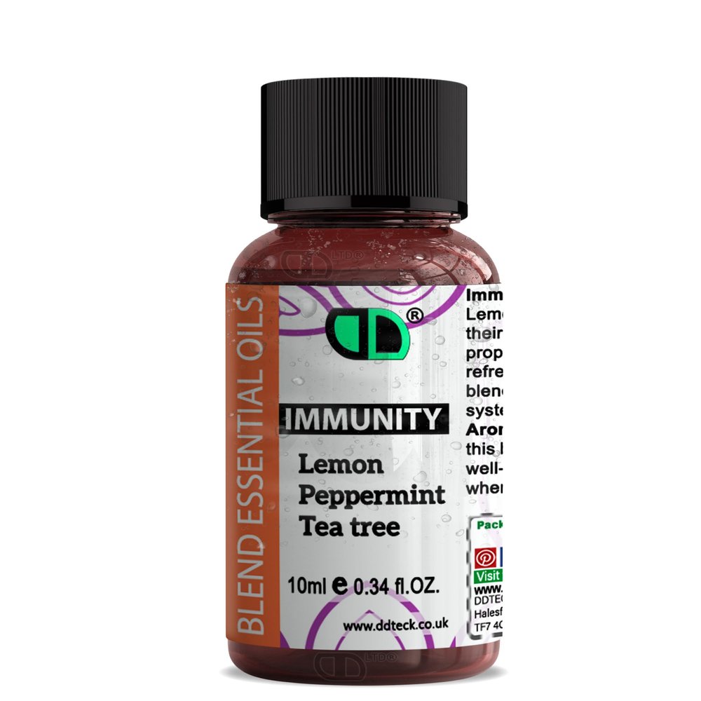 10ml | Immunity Essential Oil Blend, 100% Pure & Natural Diffusers, Aromatherapy & Massage Blends | Perfect as a Gift | Vegan, GMO Free