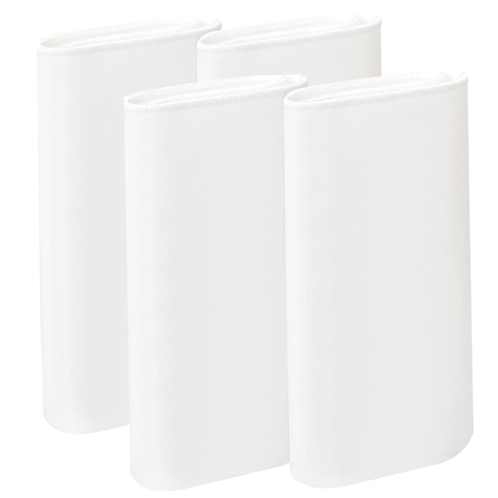 4PCS Organic Cotton Flannel for Castor Oil, 16x7in Reusable Castor Oil Pack Wrap, Highly Absorbent Soft Organic Cotton Flannel for Abdomen, Liver, Joints.