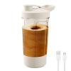 Electric Protein Shaker Bottle, 16 oz Rechargeable Vortex Portable Electric Mixer with Scale, Shaker Cups for Protein Shakes and Meal Replacement Shakes, Perfect Gym Gift for Men Women, BPA Free view 1