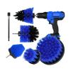 Drill Cleaning Brush Attachment Set 6 Pcs All Purpose Power Scrubber Cleaning With Extend Long Attachment For Grout Shower Tub view 2