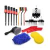 17 Pcs Automotive Detailing Cleaning Brush Set Auto Attachment With Wash Mitt And Tire Brushes For Cleaning Interior Detail view 1