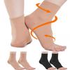 2 Pairs Plantar Fasciitis Compression Socks for Women & Men 20-30 mmHg, Ankle Support for Ligament Damage, Functional Socks for Neuropathy (Black+Beige, 3XL) view 1