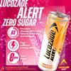 Lucozade Alert Energy Drink Zero Sugar Mango Peachade 250ml (Pack of 24) view 3