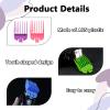 10PCS Hair Clipper Limit Replacement Comb Professional Hair Clipper Attachments Portable Trimmer Replacement Guide Combs for Hairdressing Salons and Home for Wahl for Most Clippers Trimmers view 3