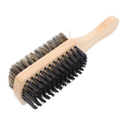 HONMEET Beard Brush for Men Grooming Tool Softener Mustache Brush Boar Bristle Male Care Supply