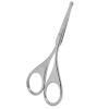 Eyebrow Scissors, Nose Hair Trimmer for Men Stainless Steel Rounded Tip Nose Hair Scissors Grooming Tool for Eyebrows, Nose, Moustache, Beard (MJ-WB010) view 3