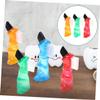 COLLBATH Brush Toothbrush 3pcs Double-Head Small Mini Portable Personal Cleaning Brushes for Household Oral Care Red Orange Green view 2