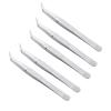 Akozon 5pcs Curved Stainless Steel Tweezer Set - Hand Repair Tools for Sewing Machine view 1