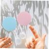 Hoement 2sets Portable Cases Leak Household Organizer Stylish Transparent Contacts Holder Green and Pink for Travel and Daily Use view 2