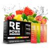 REPOWR Variety 40's Mix 1 - Clean Electrolytes Sachets Made with Natural Desert Salt | 1000mg Sodium. 200mg Potassium. 100mg Magnesium | Sugar Free. No Calories | Vegan, Keto and Fasting Friendly view 1