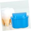 Gogogmee Denture Storage Box 2Pcs Denture Box Holder Portable with Filter Soaking and Cleaning Travel Use view 4