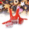 100Pcs Christmas Gifts Bags with Colorful Draw, Wrapping Supplies Gifts Reusable Tote Bags Wrapping Bag for Biscuits Sweets Chocolates Lollipops (Merry XMAS) view 4