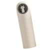 Travel Toothpaste Case, Travel Toothbrush Holder and Cute Plastic Widely Used Portable Size Nice Holding Large Capacity for Camping (Gray and White) view 3