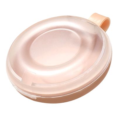 Fabater Retainers Storage Container Portable ABS Denture Storage Box for Hospital Orthodontics (Pink)