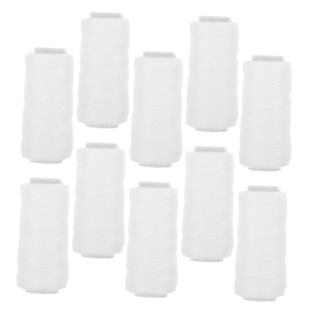 Beatifufu Threading Hair Removal Thread 10 Rolls Facial Hair Remover Eyebrow Thread for Threading Tool Suitable for Women and Men Epilator Accessory