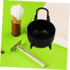 Gogogmee 1set Stainless Steel Shaving Brush Stand and Bowl Holder for Men Portable Shaving Tool Convenient Storage for Daily Use view 3