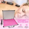 21pcs Hot Stones Massage Kit with Heater, Portable Electric Hot Stones Set with Heating Box, Hot Massage Stones Made of Basalt, for Massage, Relaxation, SPA view 3