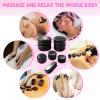 21pcs Hot Stones Massage Kit with Heater, Portable Electric Hot Stones Set with Heating Box, Hot Massage Stones Made of Basalt, for Massage, Relaxation, SPA view 4