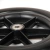 12 inch Manual Wheelchair Wheel Accessories Polyurethane Solid tire Black Gray Safe and Durable(Black) view 4