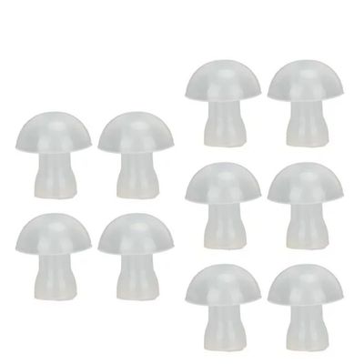 10Pcs Small Hearing Aid Ear Tips, Universal Domes Hearing Aid Ear Tip Soft Replacement Silicone Hearing Aid Eartips for Hearing Aid Earplugs Domes Accessories
