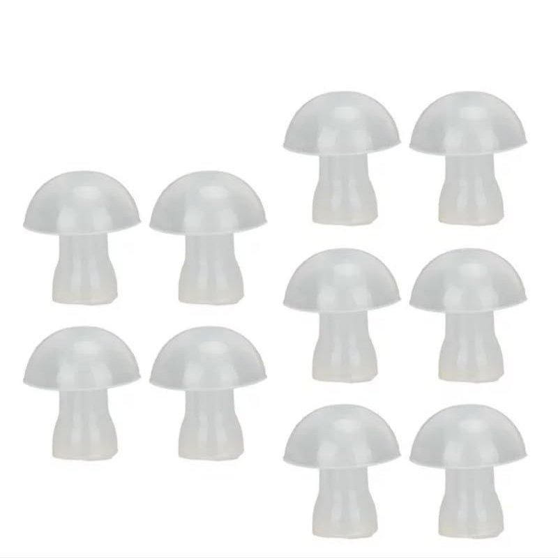 10Pcs Small Hearing Aid Ear Tips, Universal Domes Hearing Aid Ear Tip Soft Replacement Silicone Hearing Aid Eartips for Hearing Aid Earplugs Domes Accessories