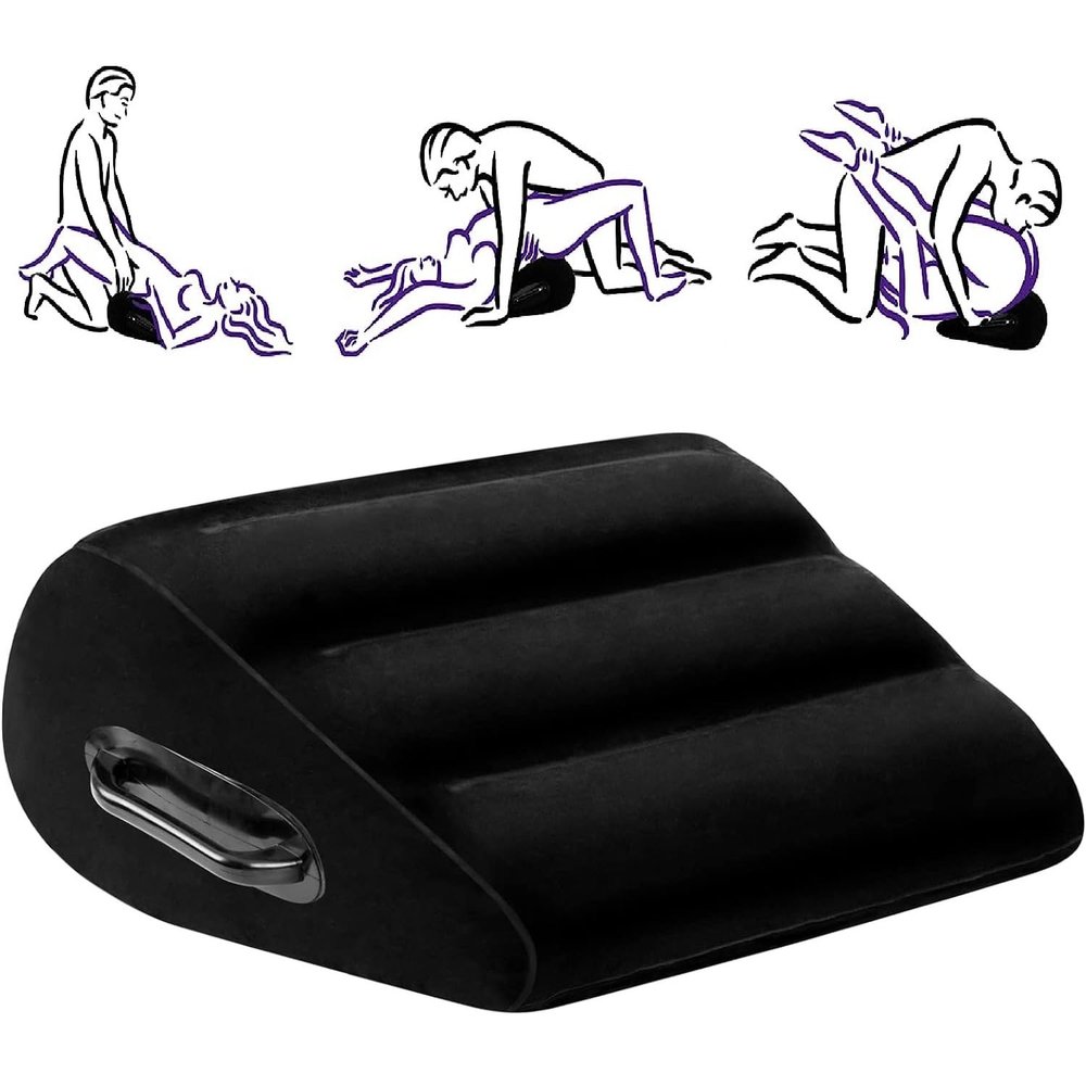 2024 Newly Upgrade Sex Furniture for Bedroom Triangle Inflatable Ramp Positioning for Deeper Position Support Pillow Men Women Couples,Sex Furniture - Ramps & Cushions Yoga Sweater