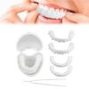 Wttfc 2 Pair Instant Veneers Dentures Fake Teeth Top and BottomBraces Whitening Cosmetic Tooth,Missing Tooth Replacement Kit, Confident Smile Comfortable Dentures for Men and Women view 1
