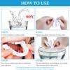 Wttfc 2 Pair Instant Veneers Dentures Fake Teeth Top and BottomBraces Whitening Cosmetic Tooth,Missing Tooth Replacement Kit, Confident Smile Comfortable Dentures for Men and Women view 3