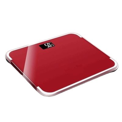 Scales For Body Weight Bathroom Scales Tempered Glass Platform Design Bathroom Scale Digital Weighing Machine Body Scale Multi-purpose Weighing Scales Weight Scale(Rosso)