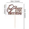 Ercadio 3 PCS Happy 65st Birthday Cake Topper Coffee Glitter Cheers to 65 Years Birthday Cake Pick 65 Fabulous Cake Decoration for Happy 65st Birthday Anniversary Party Cake Decorations Supplies view 2