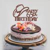 Ercadio 3 PCS Happy 65st Birthday Cake Topper Coffee Glitter Cheers to 65 Years Birthday Cake Pick 65 Fabulous Cake Decoration for Happy 65st Birthday Anniversary Party Cake Decorations Supplies view 3
