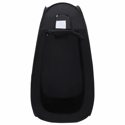 PUDLOR Portable Steam Sauna, 2L 1000W Steam Sauna Adjustable Temperature Steam Room, with Remote Control 90x90x180cm (Black)