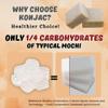 Mochikon - Chewy Konjac Dessert, Mochi-Like Texture, Gluten-Free, Plant-Based, Made in Japan, 100g, Pack of 3 (Kuromitsu Kinako) by B-GENKi view 4