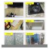 XLLZPX Kitchen Oil-Proof Film Bathroom Waterproof Tiles Wall Sticker Self-Adhesive Kitchen Stove Oil-Proof Fireproof Wallpaper Aluminum Foil Decorative Film(Green,2M x 45CM) view 3