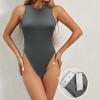 WILLBEST Shapewear for Women Tummy Control Thong Thong Set Scoop Neck high Waisted Tummy Control Knickers Shapewear for Women Bodysuit Long Sleeve Bodysuits UK Maid Costume Ladies view 3