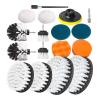 16Pcs Power Scrubber Cleaning Kit Brush Set With Scouring Pad Sponge Extension Attachment For Household And Automotive Cleaning view 1