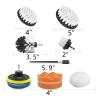 16Pcs Power Scrubber Cleaning Kit Brush Set With Scouring Pad Sponge Extension Attachment For Household And Automotive Cleaning view 2