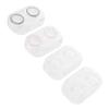 Healvian 4pcs Small Cosmetic Lens Box Contacts Lens Organizer Pad Ring for Travel Random Style view 1