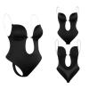 WILLBEST Body Suits Women Shapewear Shapewear top White lace Bralette Pull on Bras Seamless See Through mesh Ribbed Knit Women Underwear Bodysuit Body Shaper for Womens g String view 2