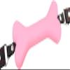 Mouth Gag Ball Silicone Leather Dog Bones Gag Mouth Adjustable Strap Toys Mouth Ball Gagger for Mouth Portable for Women (Pink) view 4