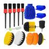 16PCS Car Detailing Brush Kit Detail Brushes Polishing Sponge Automotive For Wheel Exterior Interior Auto Set view 1
