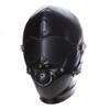 All Inclusive Head Hood Soft Leather Head Cosplay Punk Masks Lacing Face Masks view 2